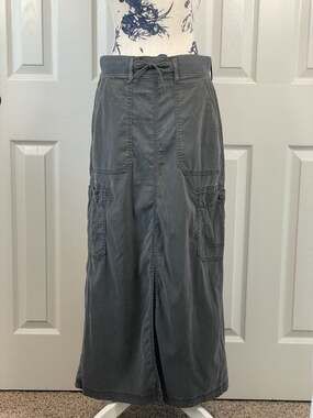 American Eagle Dreamy Drape Lyocell Cargo Maxi Skirt